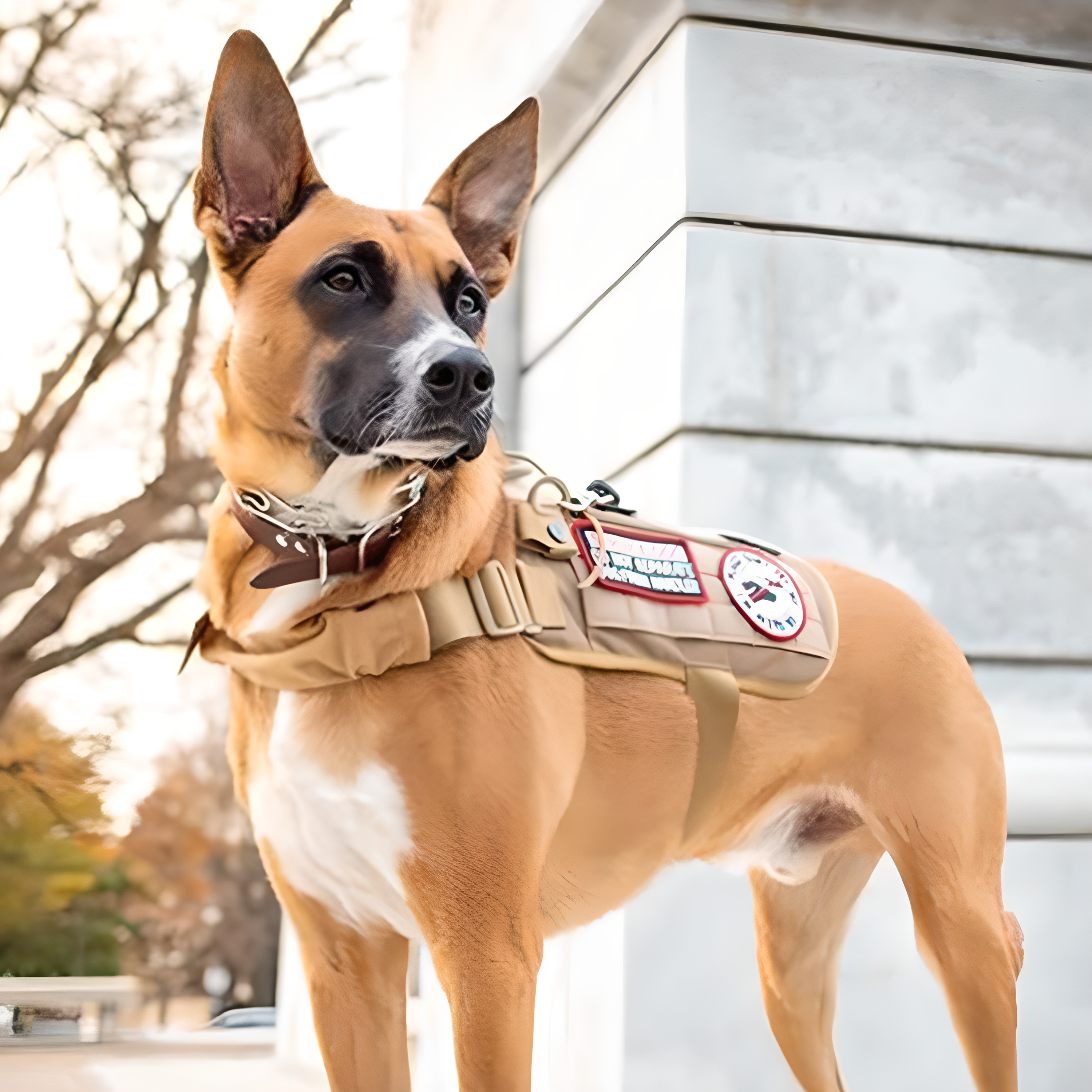 Reinforced K9 ハーネス ベスト 調整可能 防水 アウトドア対応 アウトドア愛犬家向け 高耐久設計 耐摩耗ストラップ搭載