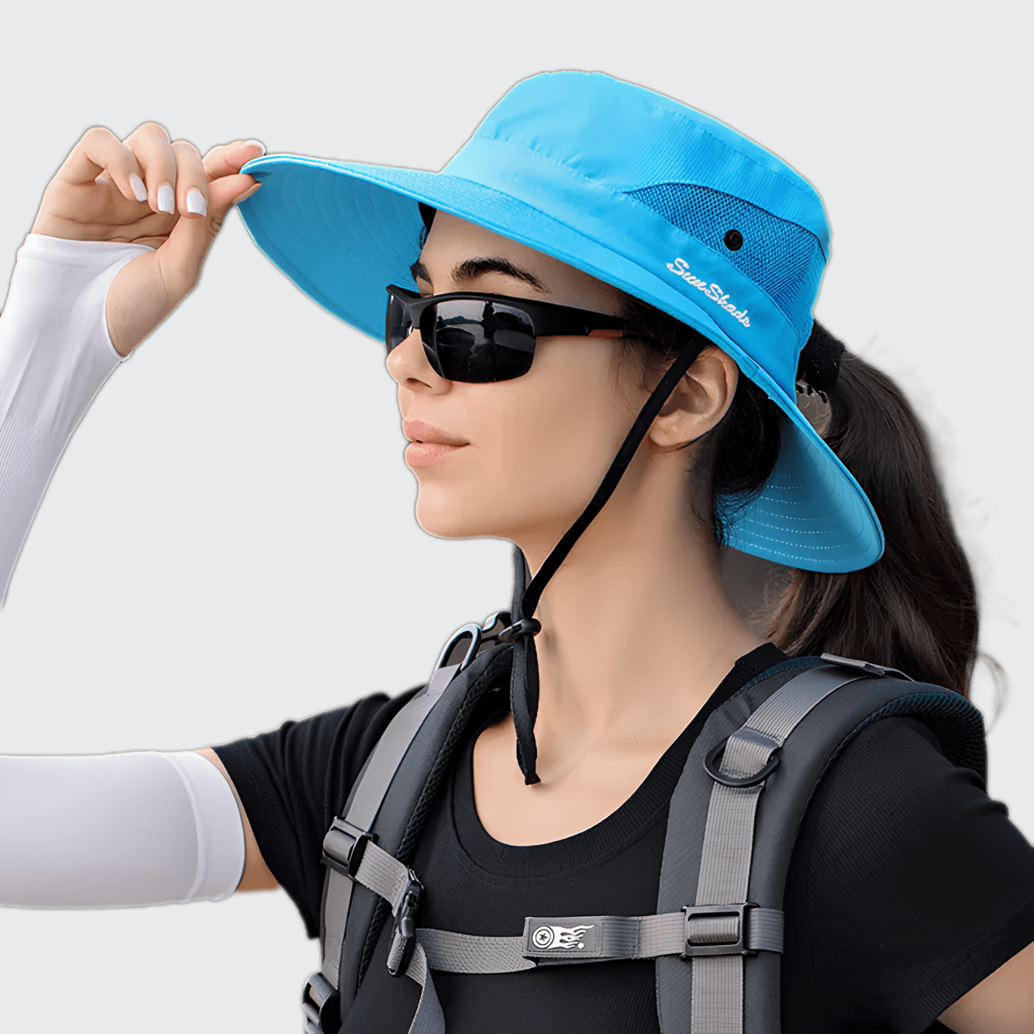 日よけ帽子 女性用 SPF50以上 UVカット 快適なかぶり心地 洗える 軽量 折りたたみ可能 耐風設計 都会派女性向け 夏の日差しに最適