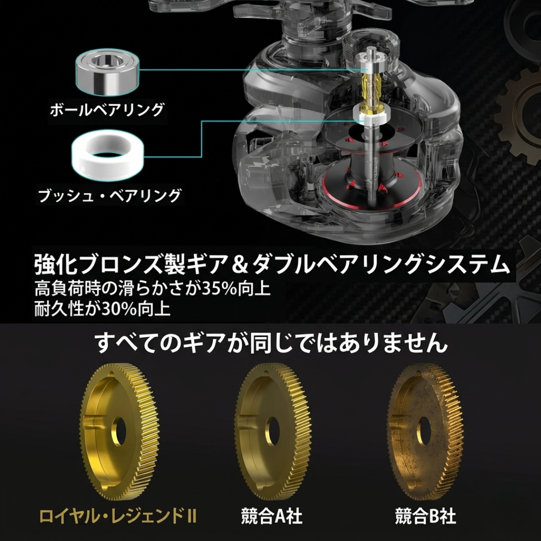 【世界基準のコスパ】Sakamping KastKing Royale Legend II ベイトリール | 7.2:1高速ギア・最大ドラグ8kg | ダブルシールドステンレスベアリング・磁気ブレーキ | 軽量コンパクト設計 | バス・ソルト対応 | 1年保証付