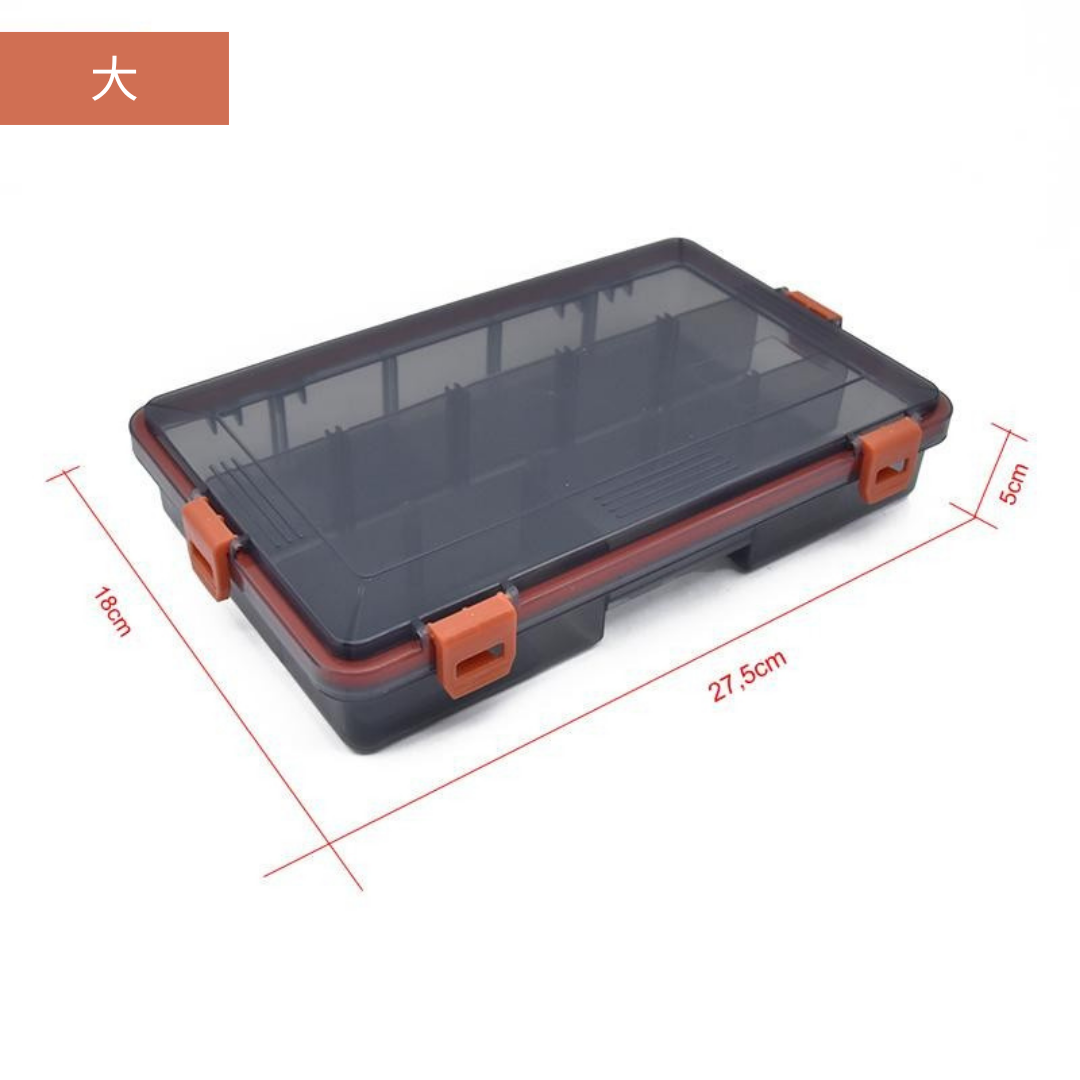 【究極の整理術】Sakamping システム収納ボックス | 完全防水・耐衝撃設計 | 自由自在な仕切り板・多機能タックルボックス | 釣り・ルアー・小物収納に最適 | 安心の1年保証付