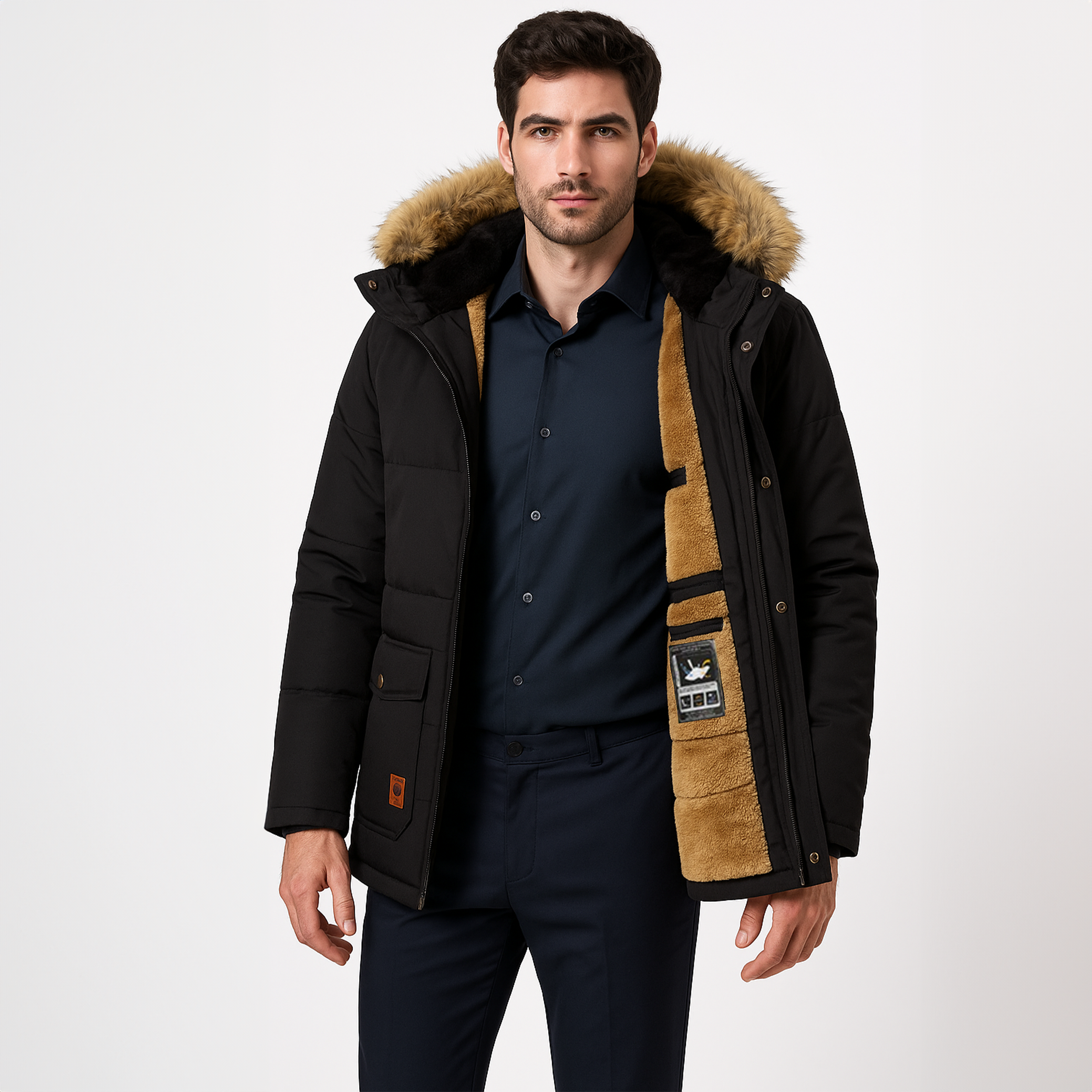 スノーボール メンズダウンジャケット 保温性抜群 防風 撥水 最高級素材 快適な暖かさ スタイリッシュなデザイン メンズ向け