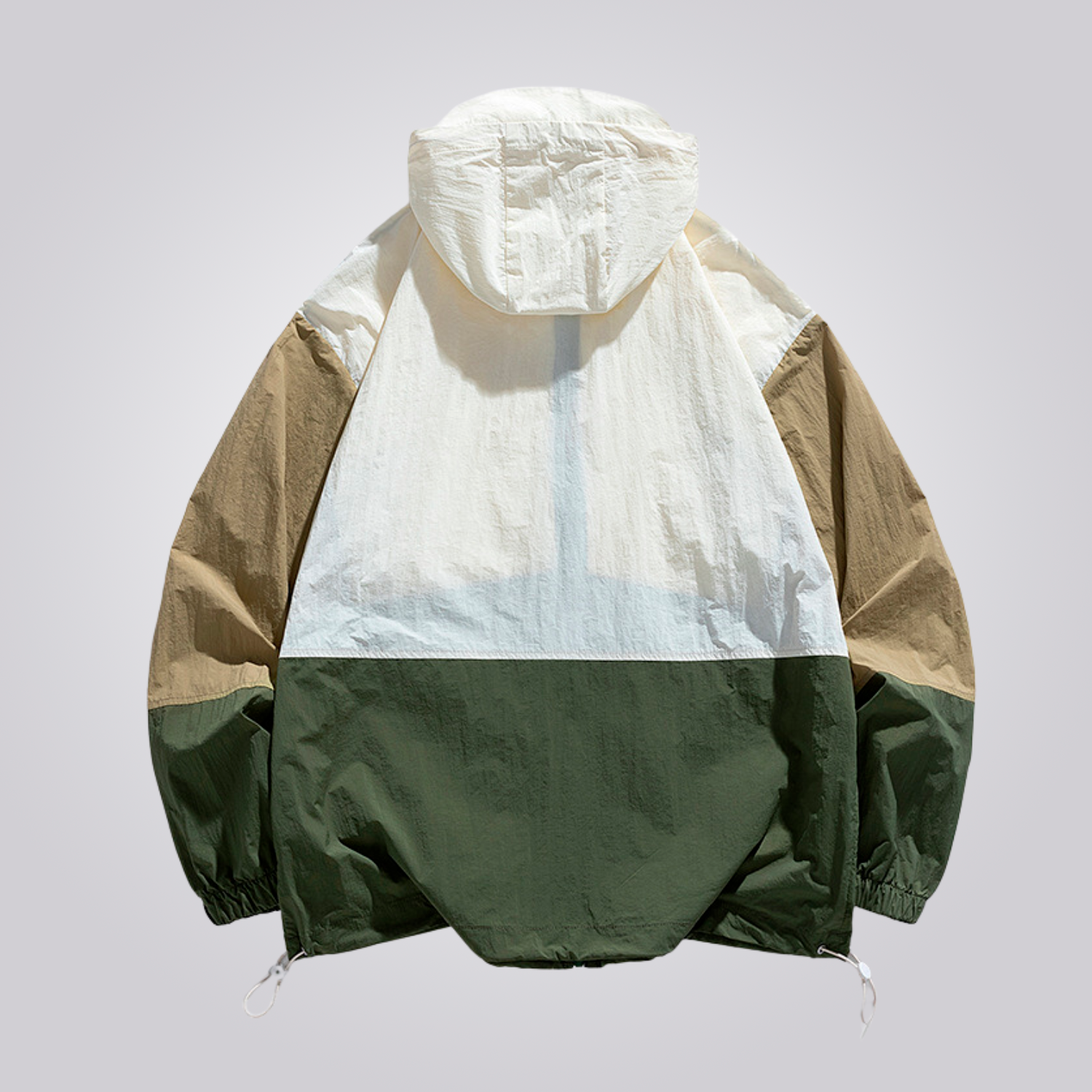 Tropical 高機能 UVカット ウィンドブレーカー アウトドア向け 透湿 薄手 フード付き ジッパーポケット 登山用