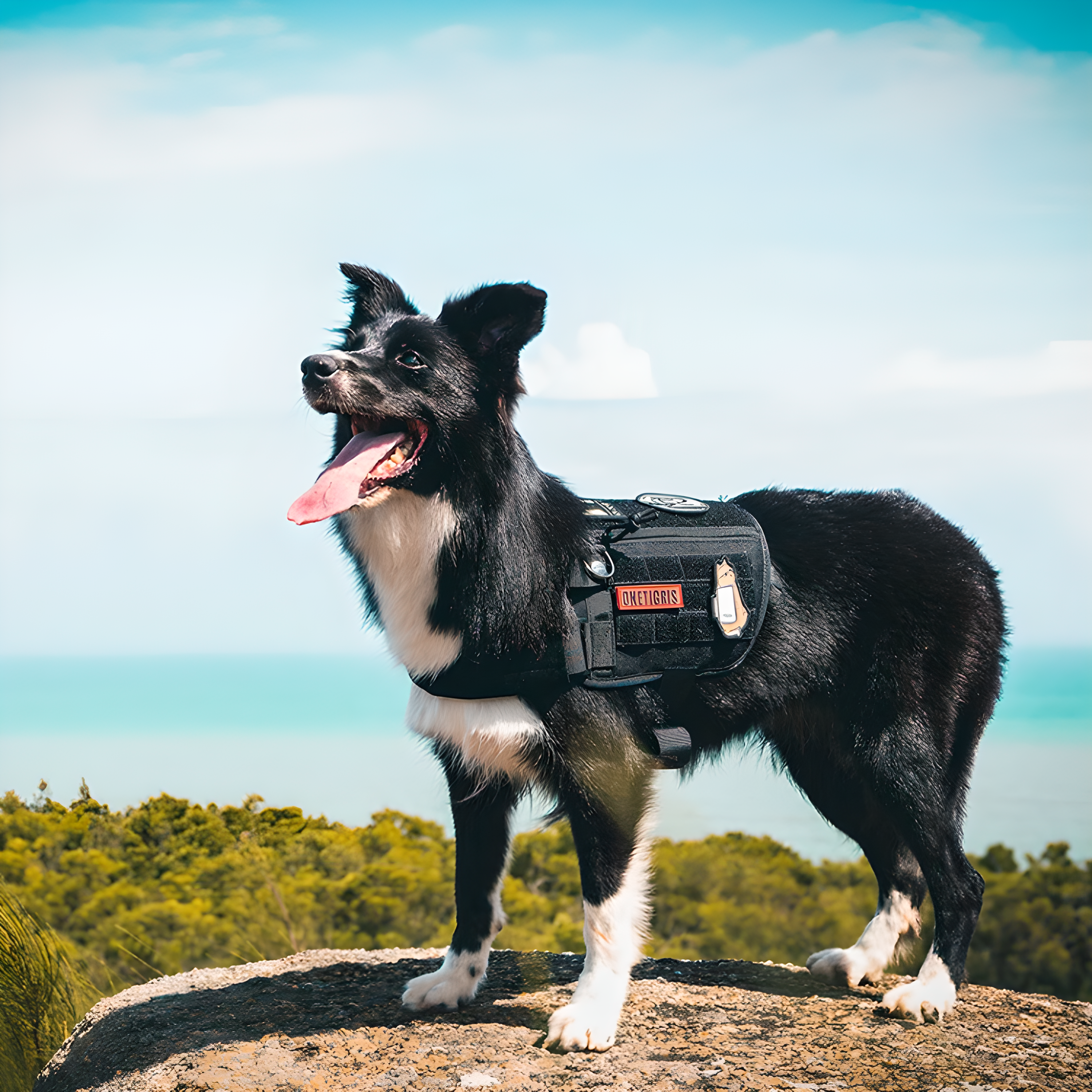 【愛犬を確実に守る・ミリタリー級の強度と抜群のフィット感】Sakamping K9 犬用タクティカルハーネス | 完全防水・高耐久・サイズ調節可能 | キャンプ・アウトドア・毎日の散歩 | 1年保証付