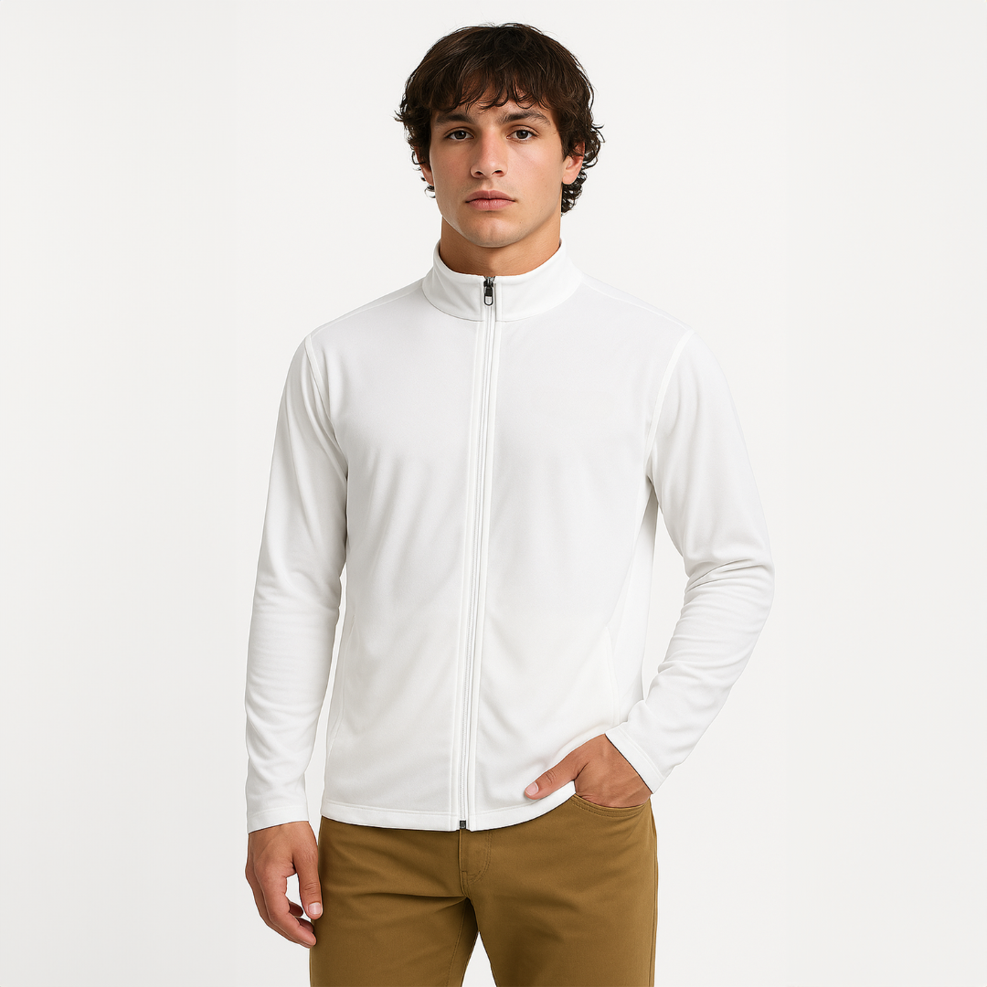 メンズストリームラインジャケット 伸縮素材で動きやすい 通気性抜群 ジップポケット搭載 アクティブ男性向け 高機能スポーツウェア