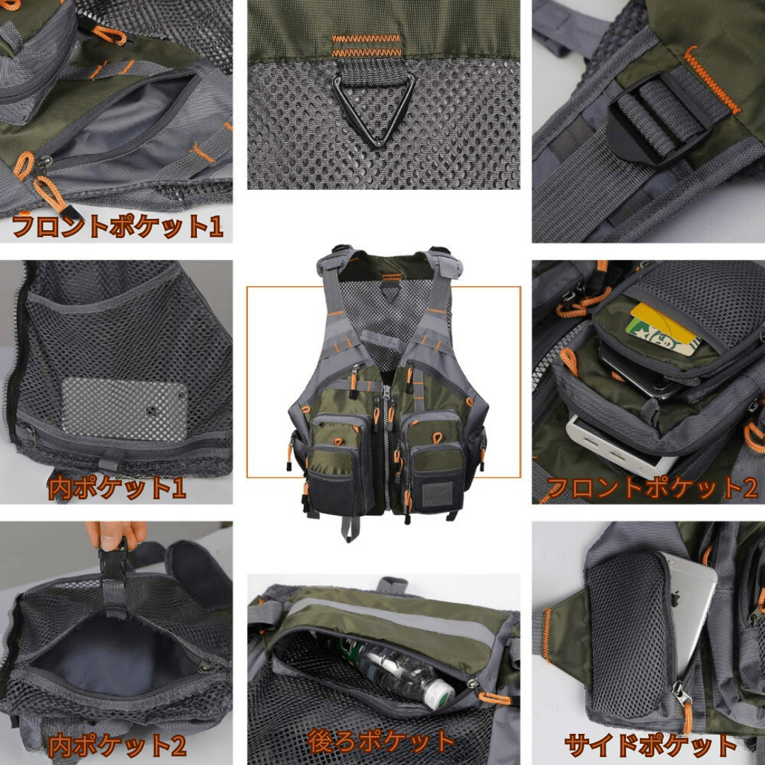【1着2役】Sakamping Owlwin ライフジャケット | 浮力材着脱可能・多機能フィッシングベスト | 大容量収納・通気性メッシュ | 反射材・ホイッスル付 | 釣り・磯・防波堤対応 | 安心の1年保証付