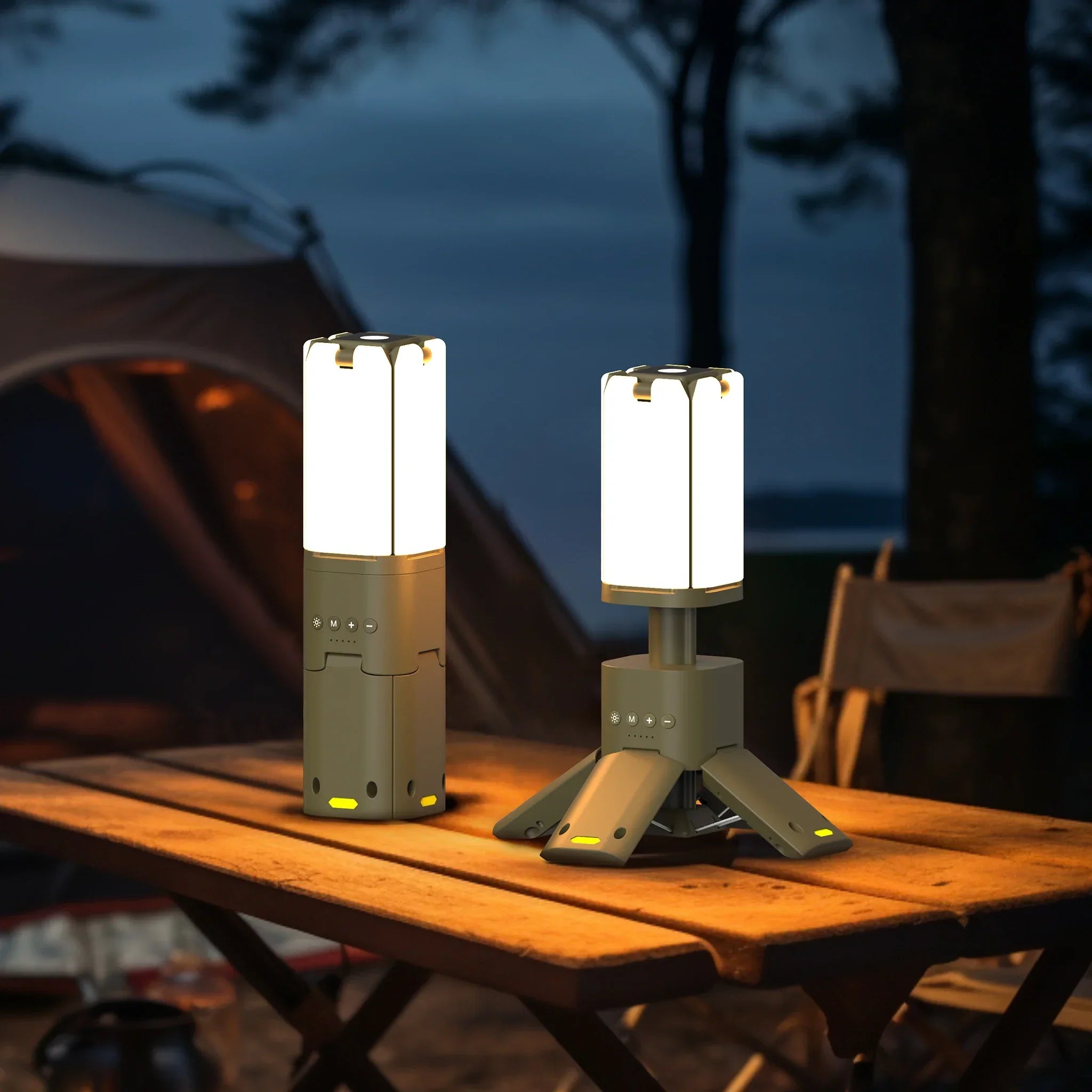 【2026最新モデル】圧倒的な明るさで360度を照らす!Sakamping 伸縮式LEDキャンプライト | 大容量バッテリー搭載・USB充電式 | 三脚一体型で屋外でも安定 | 夜釣り・キャンプ・停電・防災に最適 | 安心の1年保証付