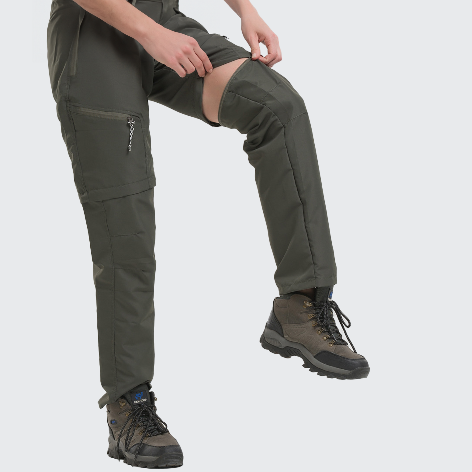 レディース 2in1パンツ アウトドア向け 変形ショート対応 防水性 ジッパーポケット搭載 快適さと機能性 軽量設計で動きやすい アウトドアレジャー対応