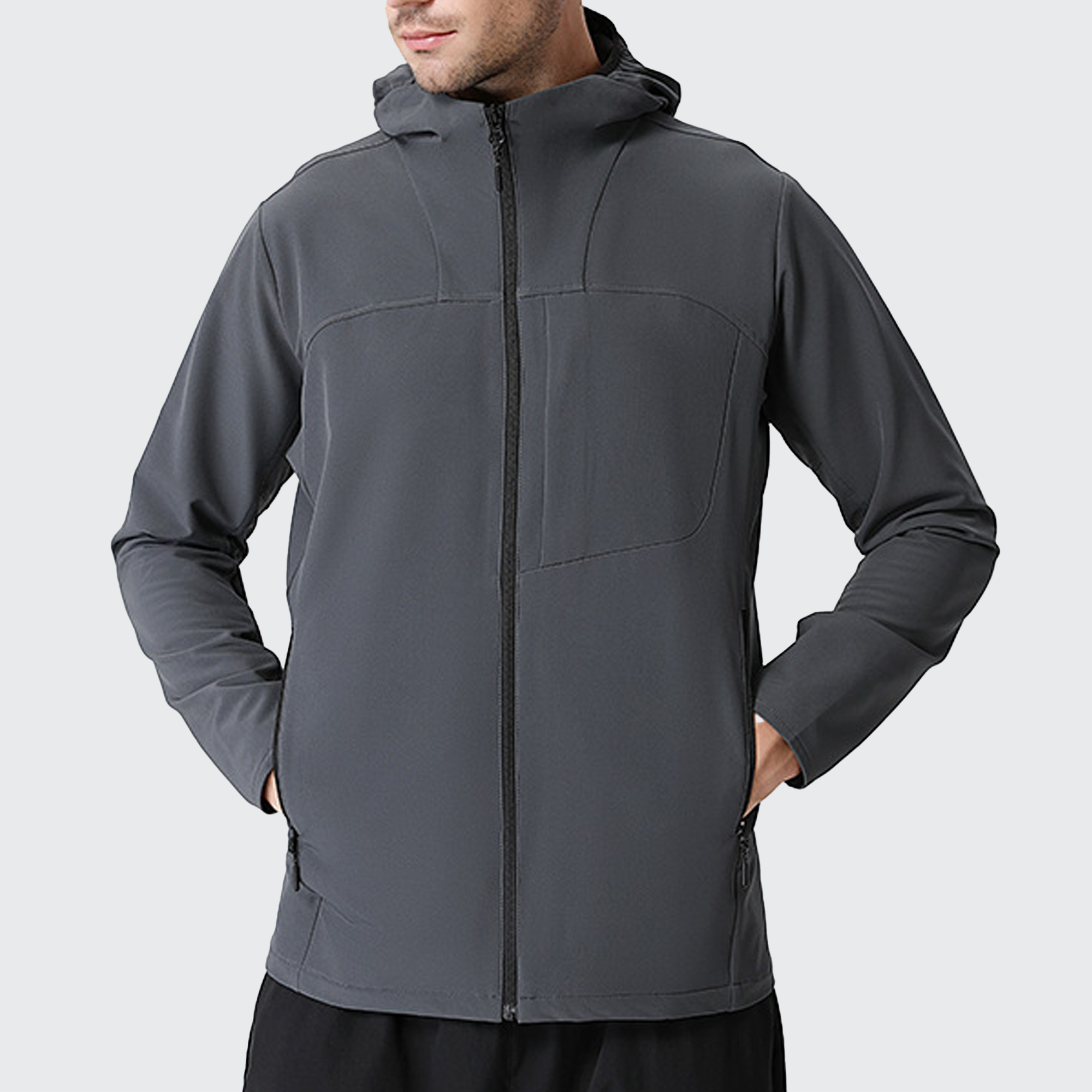 Stealth メンズ フリースライニング 防寒 アウトドアジャケット 調整フード ジップポケット 高機能 保温性抜群 寒冷地対応 アウトドア愛好家向け