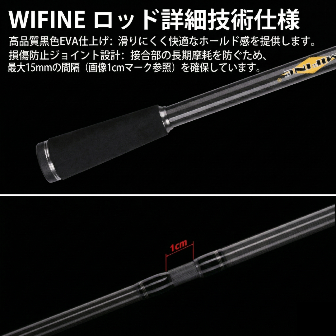 【2026年最新プロ仕様】圧倒的感度。Mifine Maximus カーボン製 万能釣竿 | スピニング＆ベイト兼用モデル | 超軽量・高強度30Tカーボン採用 | 渓流・海釣り・ルアー釣りに最適 | 今だけ専用収納バッグ付属・1年保証付