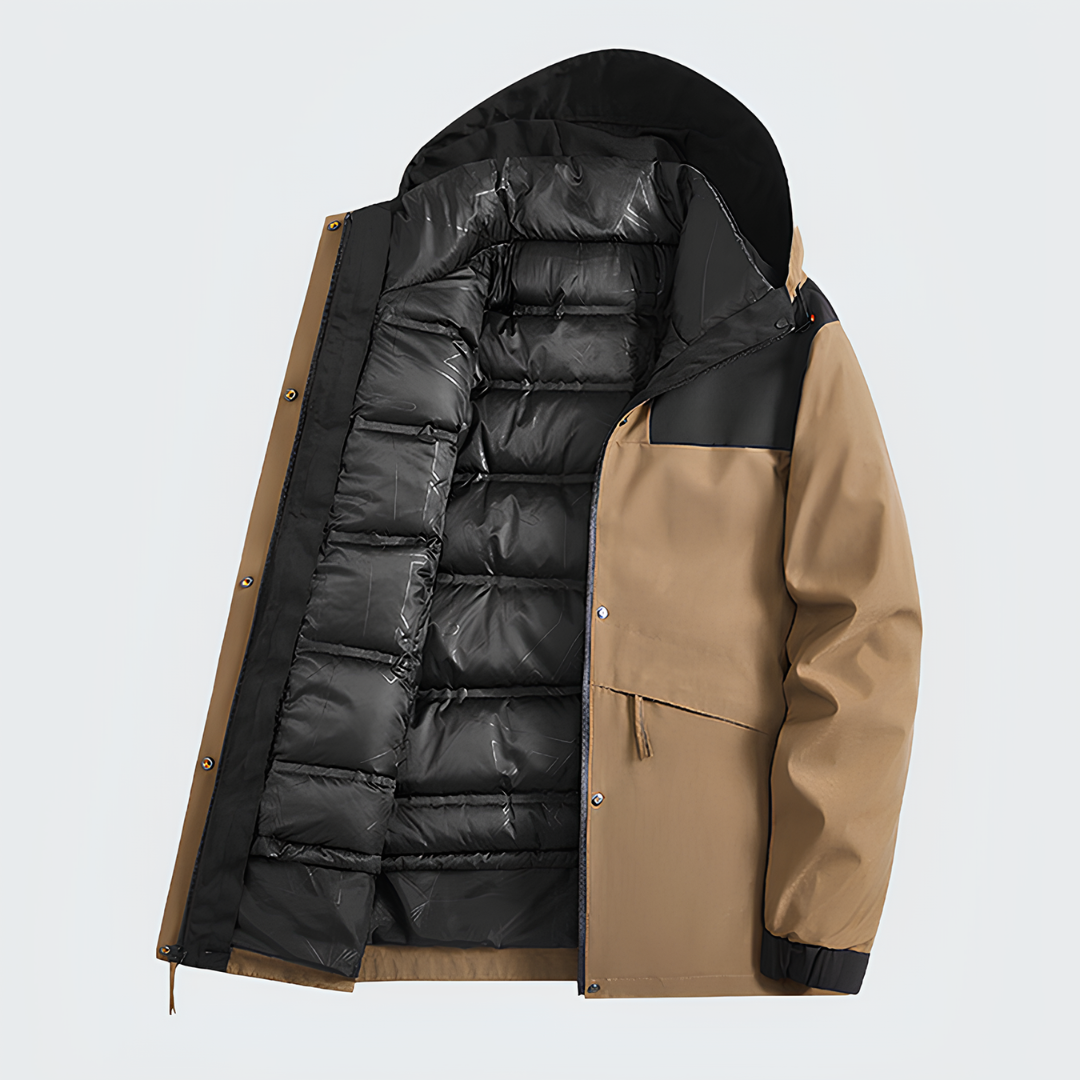 グレイシア 3in1ダウンジャケット メンズ 防水防風 可変インナーダウン搭載 軽量設計 高保温 通勤アウトドア対応 幅広いシーン対応