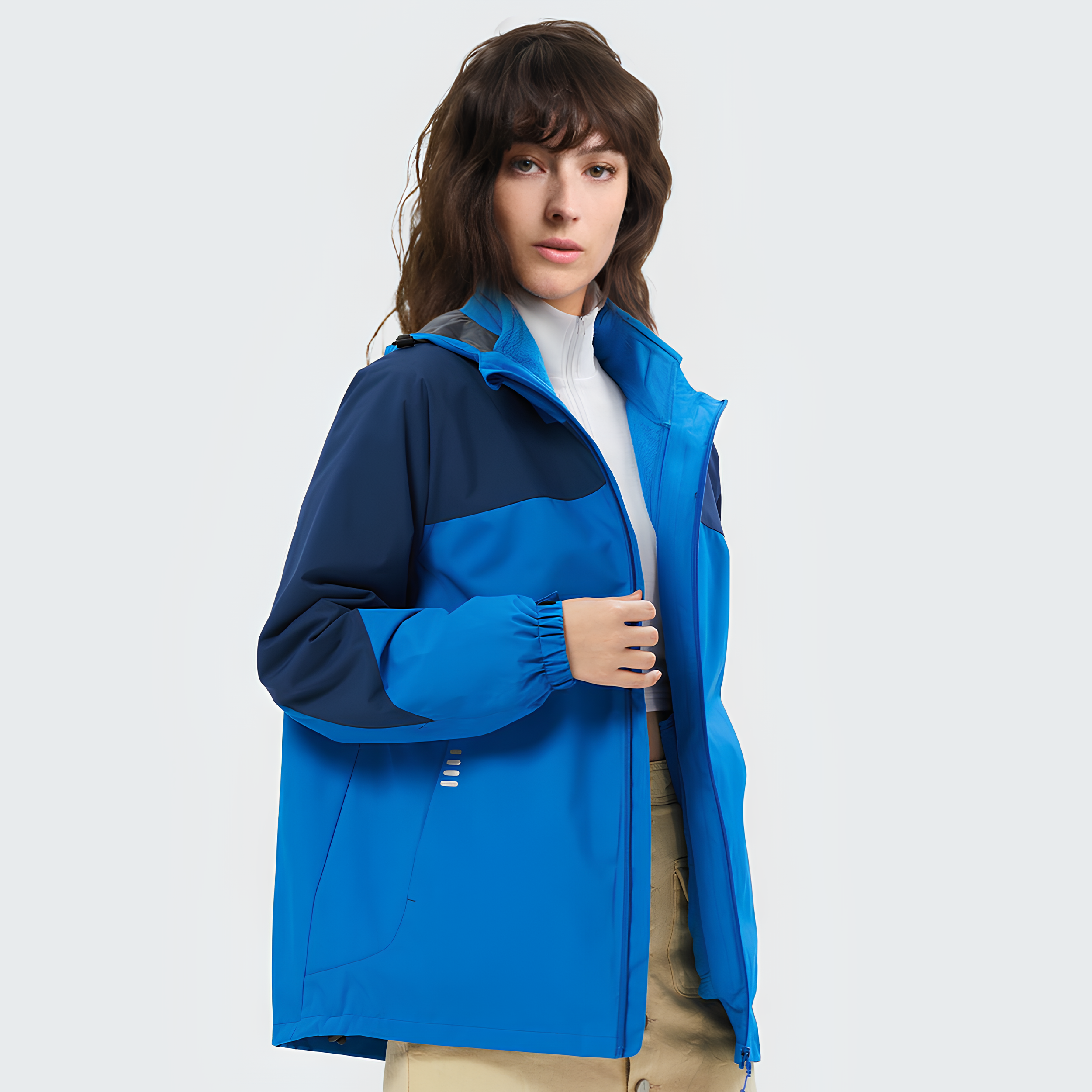 ノースウィンド 3イン1 レディーススノージャケット 防水防風 UV 保護 アウトドア 女性向け 快適性 重ね着対応 多機能保温