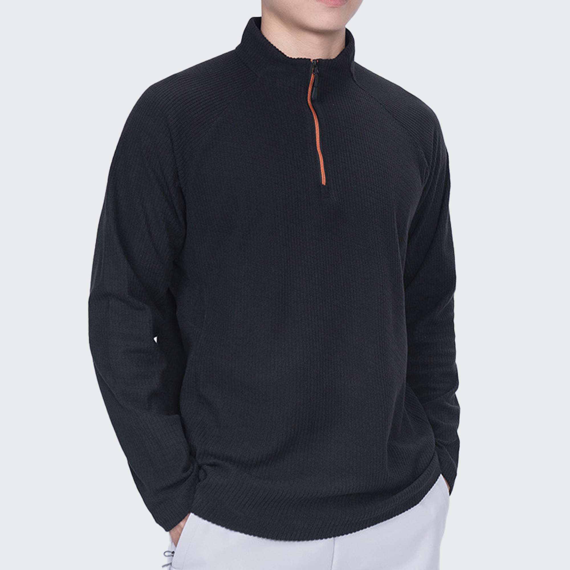 ソフトシェル長袖シャツ メンズ 通気性抜群 ジップカラー 調節可能 人間工学フィット アウトドア向け 日常使いにも快適 兼用