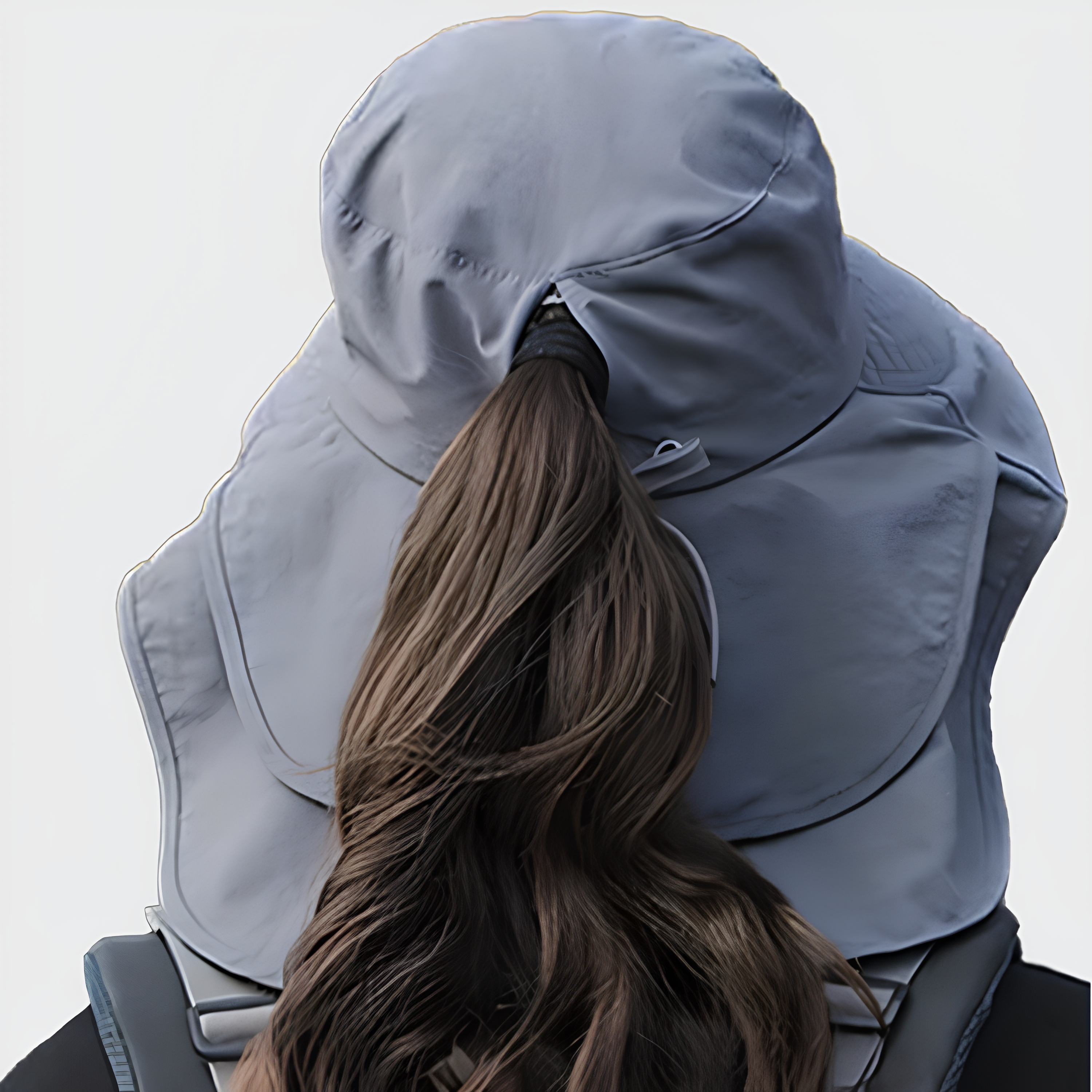 Journey 女性用 UVサンハット 快適 吸水速乾 調節可能 ポニーテール開口 日焼け防止 軽量 折り畳み対応 風に強い日除け設計