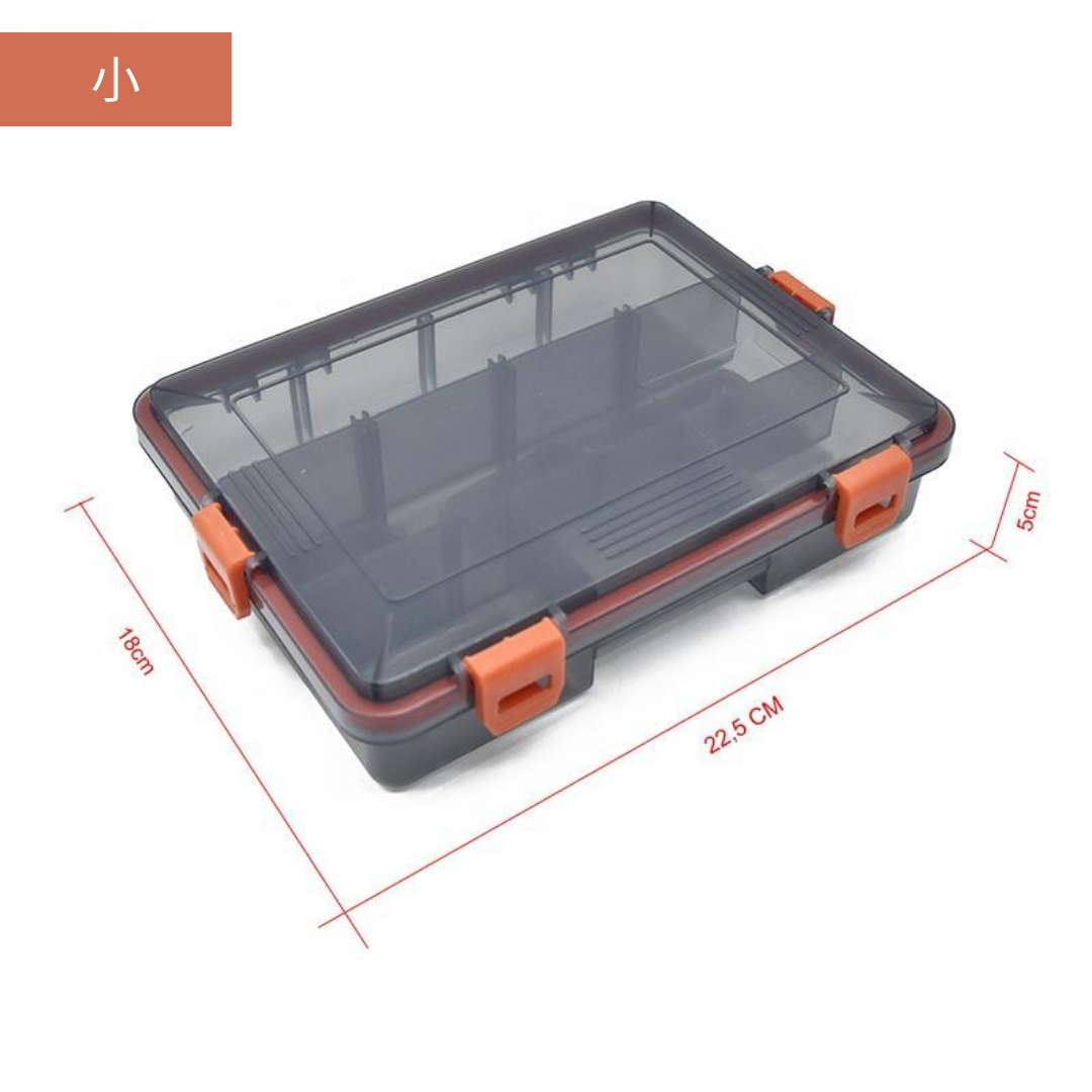 【究極の整理術】Sakamping システム収納ボックス | 完全防水・耐衝撃設計 | 自由自在な仕切り板・多機能タックルボックス | 釣り・ルアー・小物収納に最適 | 安心の1年保証付