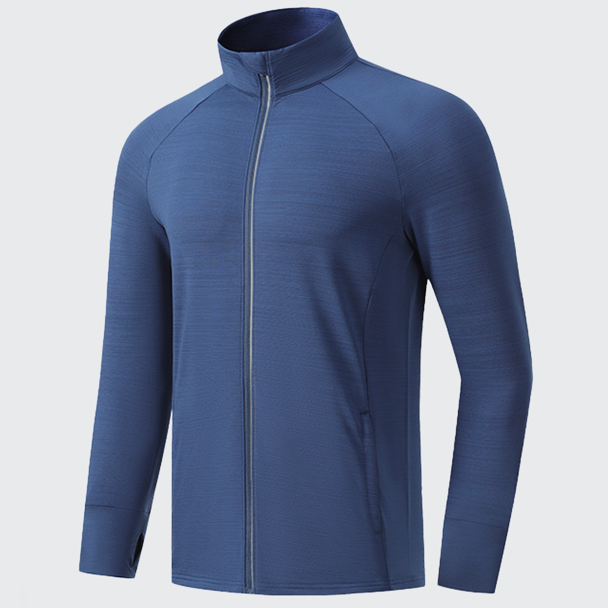 クイックステップ メンズ ベースレイヤー ハイカラー UVプロテクション サムホール スマートウォッチ対応 快適フィット アウトドア向け 高機能