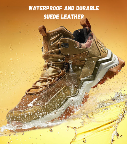 Explorer メンズ 防水ハイキングブーツ 滑り止め 通気性 スエード アウトドア用 快適性と高耐久性 防水設計