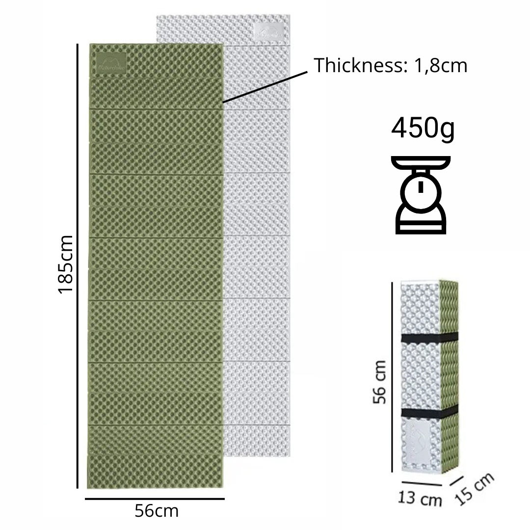Accordion アコーディオン式 超軽量 キャンプ用マット 断熱 IXPE フォーム 折りたたみ アウトドア向け 耐久性抜群