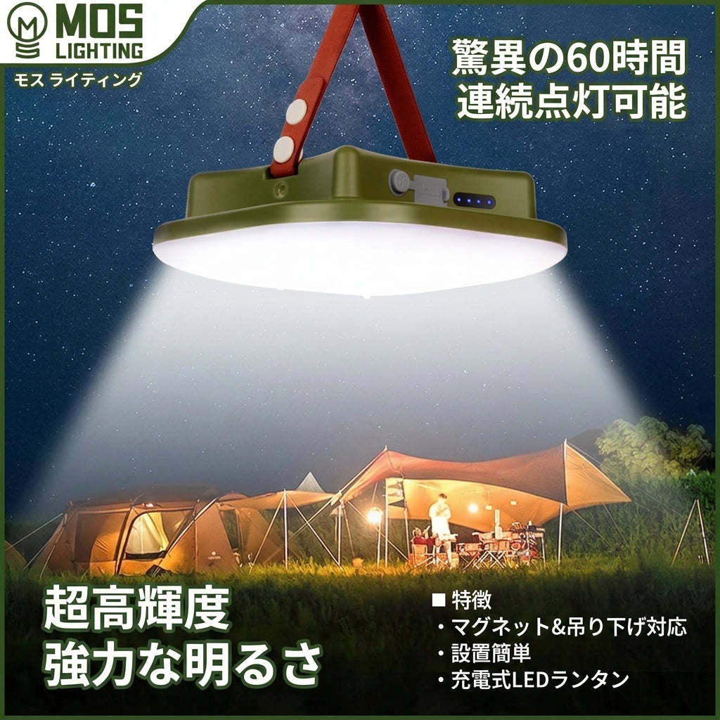 【圧倒的な明るさと電源確保をこれ一台で解決】Sakamping 多機能 LEDランタン | 高輝度・大容量パワーバンク内蔵・強力マグネット搭載 | 防水・防災・キャンプ・車中泊 | 1年保証付