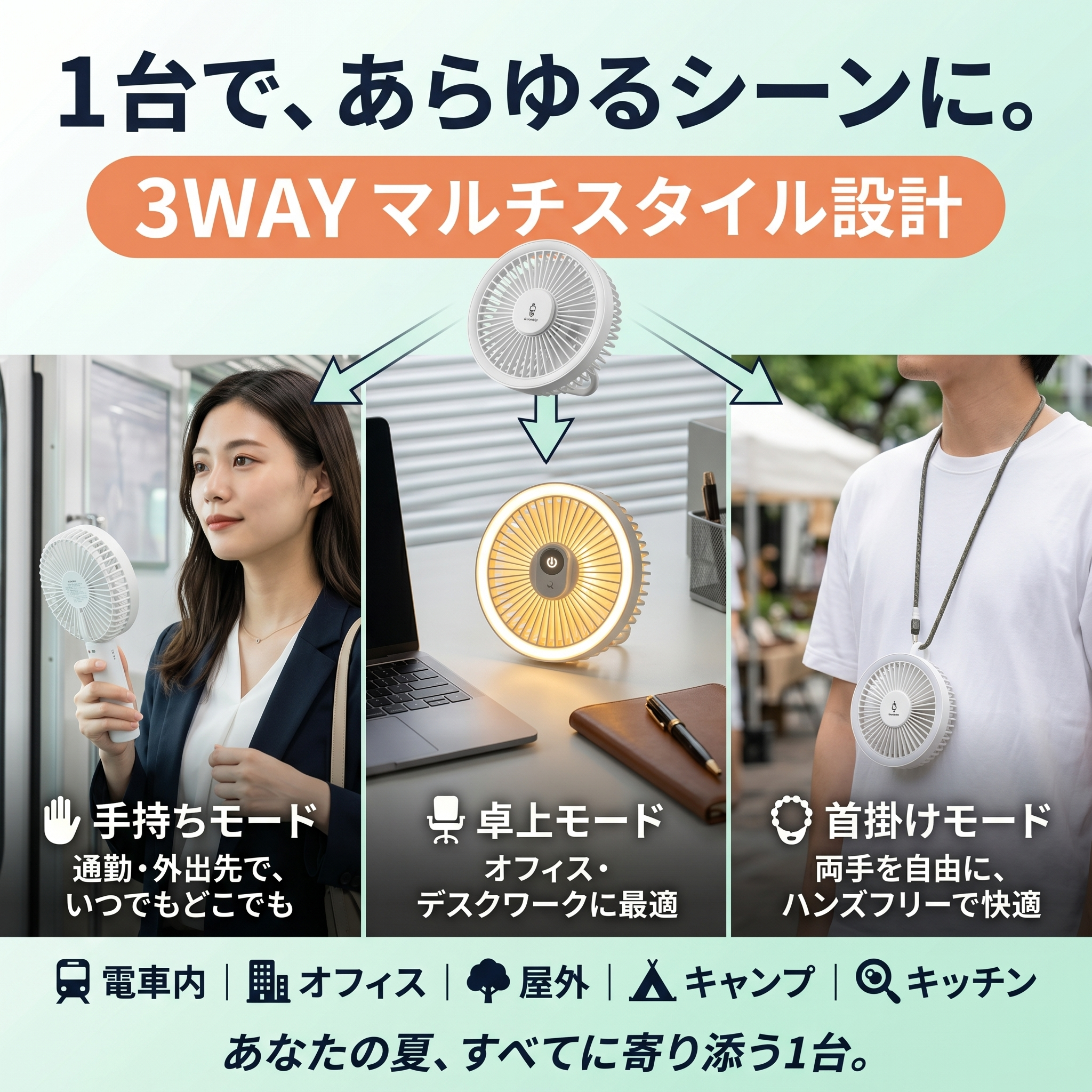 サカクール PRO ハンディファン 冷却プレート -25℃ 5000mAh 携帯扇風機
