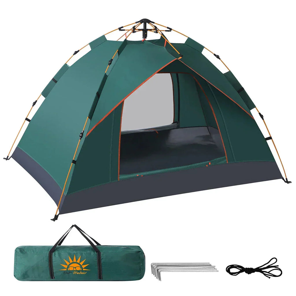設営わずか60秒】Sakamping ワンタッチ テント 3~4人用 | 耐水圧・UV