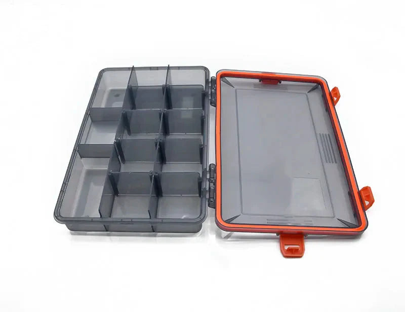 【究極の整理術】Sakamping システム収納ボックス | 完全防水・耐衝撃設計 | 自由自在な仕切り板・多機能タックルボックス | 釣り・ルアー・小物収納に最適 | 安心の1年保証付