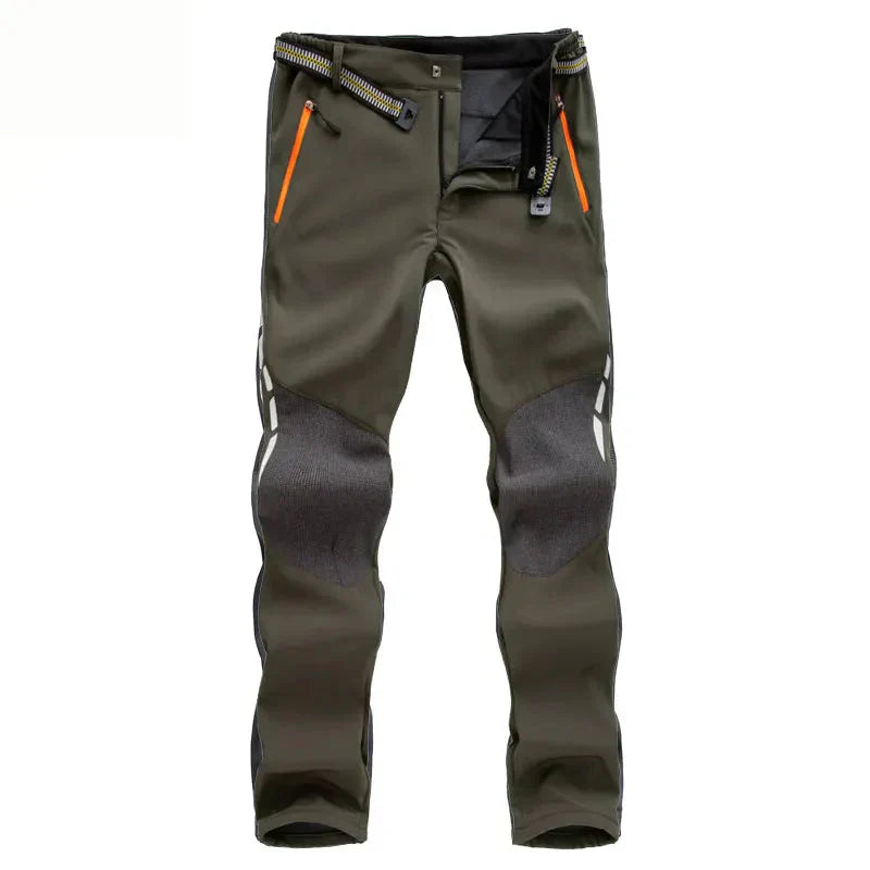 Calça Outdoor Inverno - Extreme [Vestuário - Calças - Calças] 01 - Calça Trekking - Softshell Pescamping Verde Exército P 