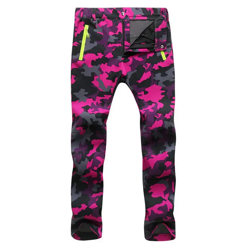 Calça Unissex Outdoor - NUONEKO [Vestuário - Calças - Calças] 02 - Calça Unissex Outdoor - NUONEKO Pescamping Feminino Rosa Camuflado PP 