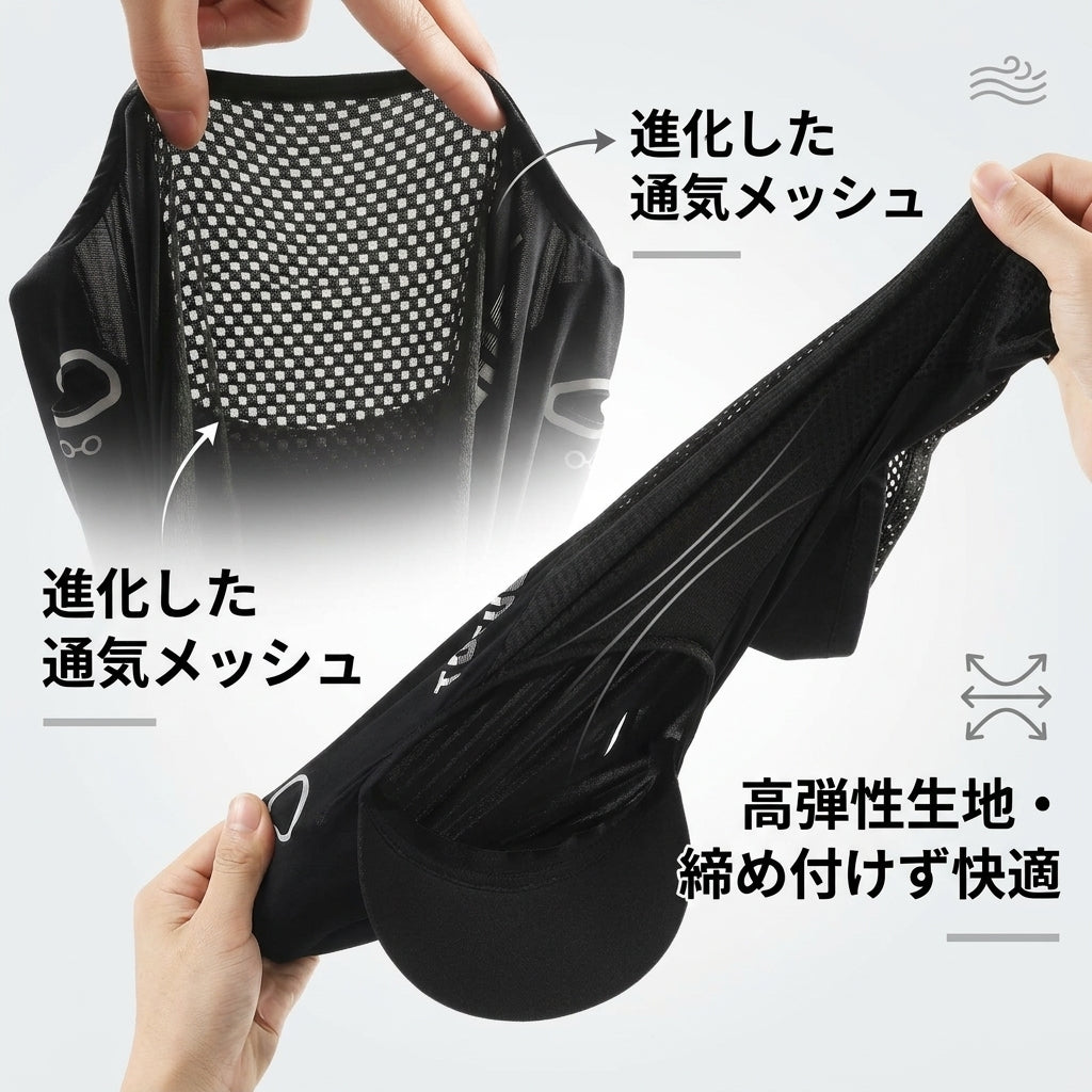 【接触冷感・サングラス穴付き】Sakamping アイスシルク バラクラバ | 夏用 超軽量 フェイスマスク | 吸汗速乾・UVカット・高通気性 | 釣り・ハイキング・サバゲー対応 | 1年保証付
