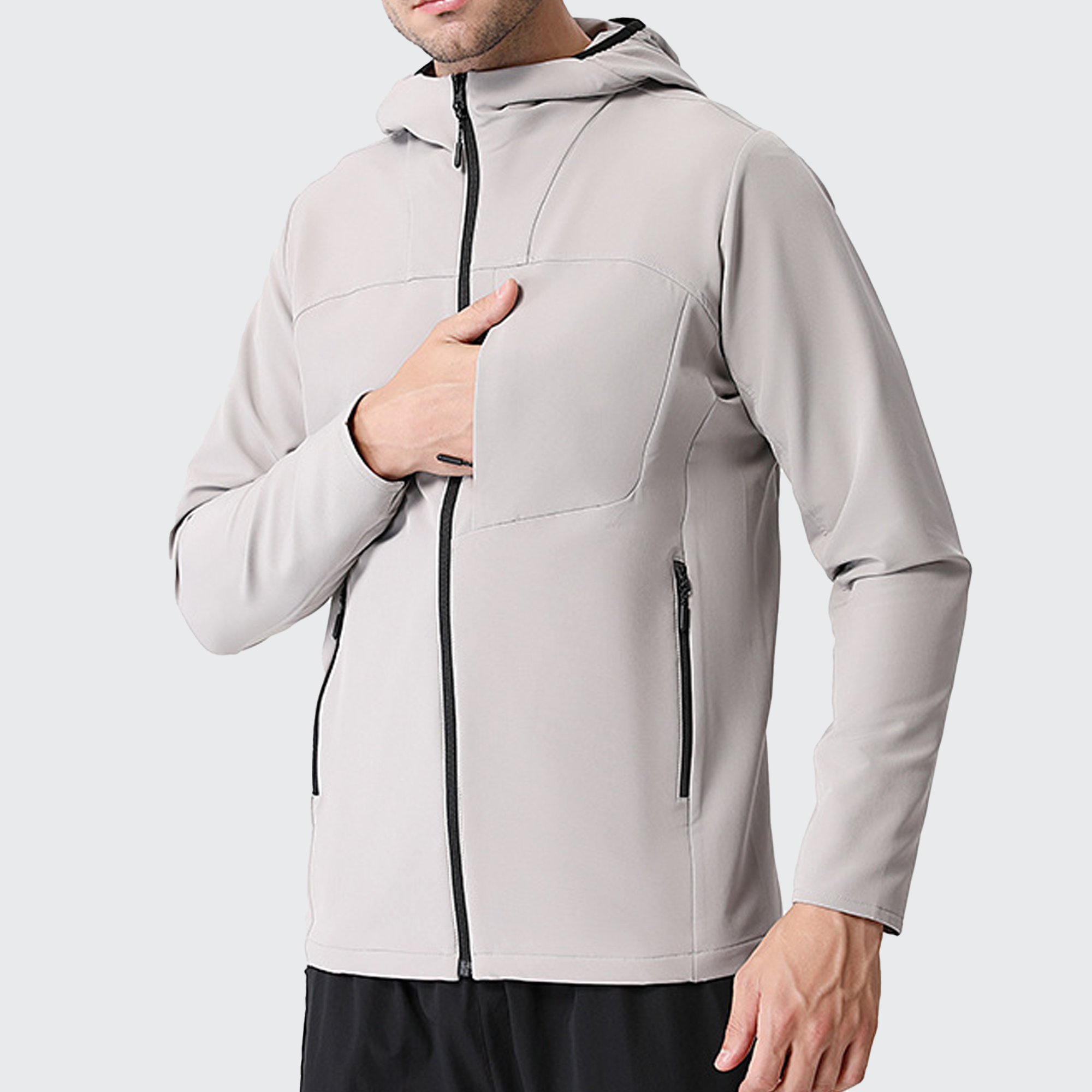 Stealth メンズ フリースライニング 防寒 アウトドアジャケット 調整フード ジップポケット 高機能 保温性抜群 寒冷地対応 アウトドア愛好家向け