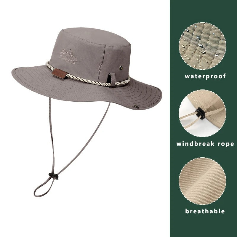 Travellers 防水アウトドアハット UPF50プラス 日差し対策 ハイキング向け 通気性抜群 旅行者向け 軽量 防風 撥水