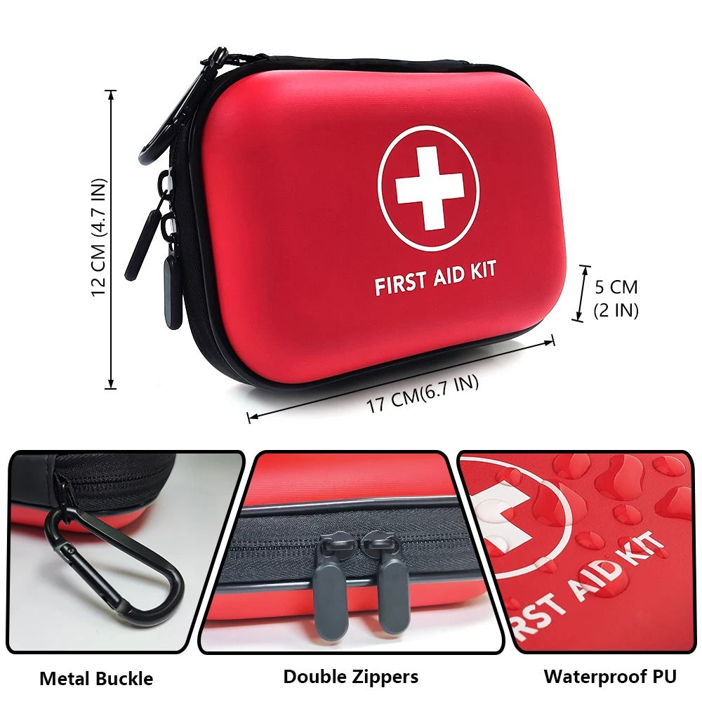 Survival ファーストエイドキット 91ピース ポータブル 救急セット 車用 キャンプ 家庭用 安全備え 緊急対応に最適 家庭と車での常備
