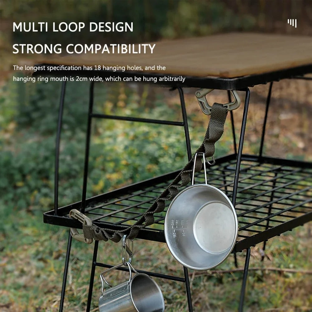 Hook Outdoor Camping Lanyard 多機能 吊り下げストラップ キャンプ整理 効率アップ 野外 ツール ハンガー 登山者向け