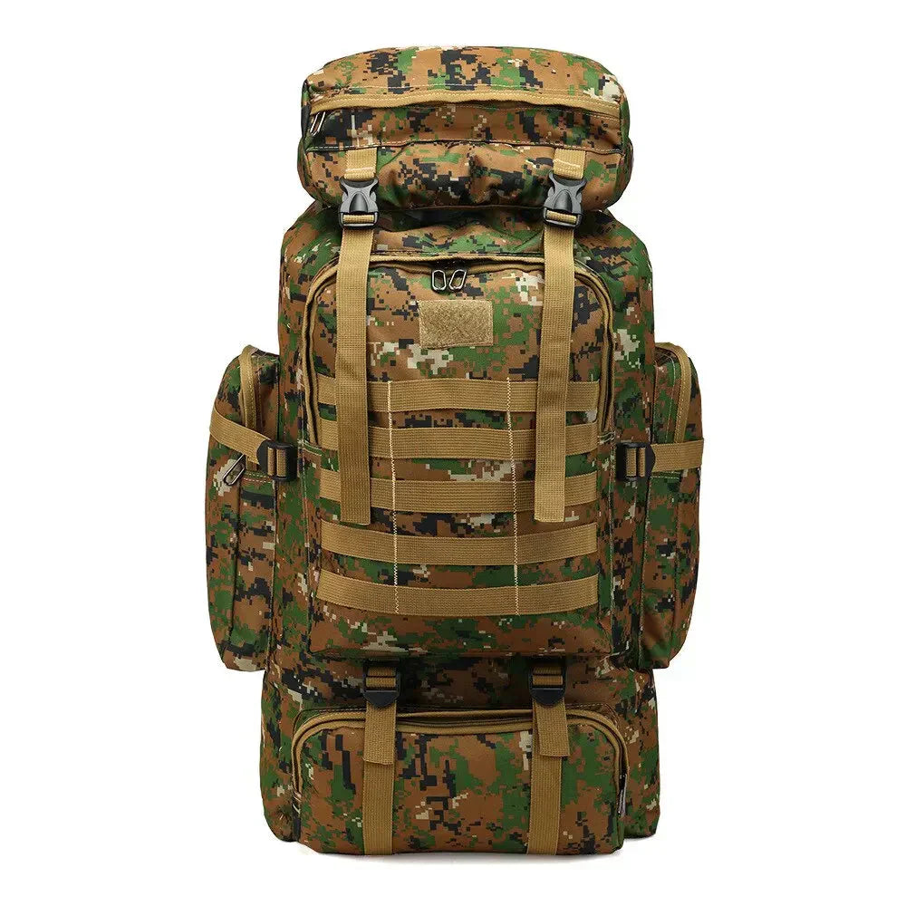Mochila Militar de Camuflagem Impermeável - Soldier [Trekking - Mochilas e Bags - Mochilas] 06 - Mochila Militar de Camuflagem Impermeável - Soldier Pescamping Camuflagem Jungle 