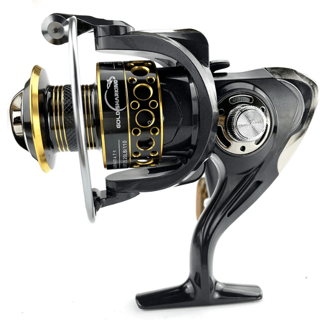 【2026年最新プロ仕様】圧倒的な巻き心地。Sakamping Gold Sharking 高性能スピニングリール | 驚異のドラグ力・超スムーズな回転 | 黄金の輝きと高耐久性を両立 | 海釣り・淡水・遠投に最適 | 今だけ1年保証付