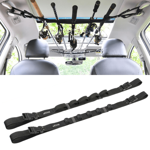 【プロ仕様】車内スペースを劇的に活用！Sakamping Carsup ロッドキャリー | 最大5本収納・高強度ナイロン補強 | 大切な釣竿を安全に運搬・簡単取り付け | 全車種対応・アングラー必携の車内収納ギア | 安心の1年保証付